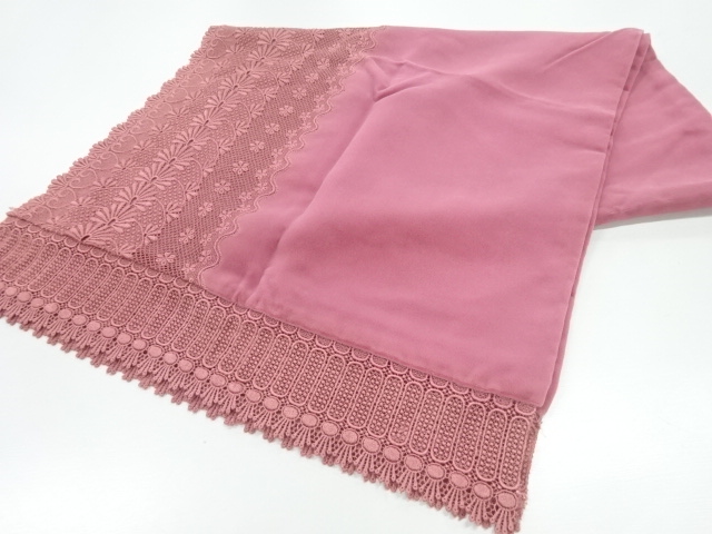 ビロードレース花模様ショール